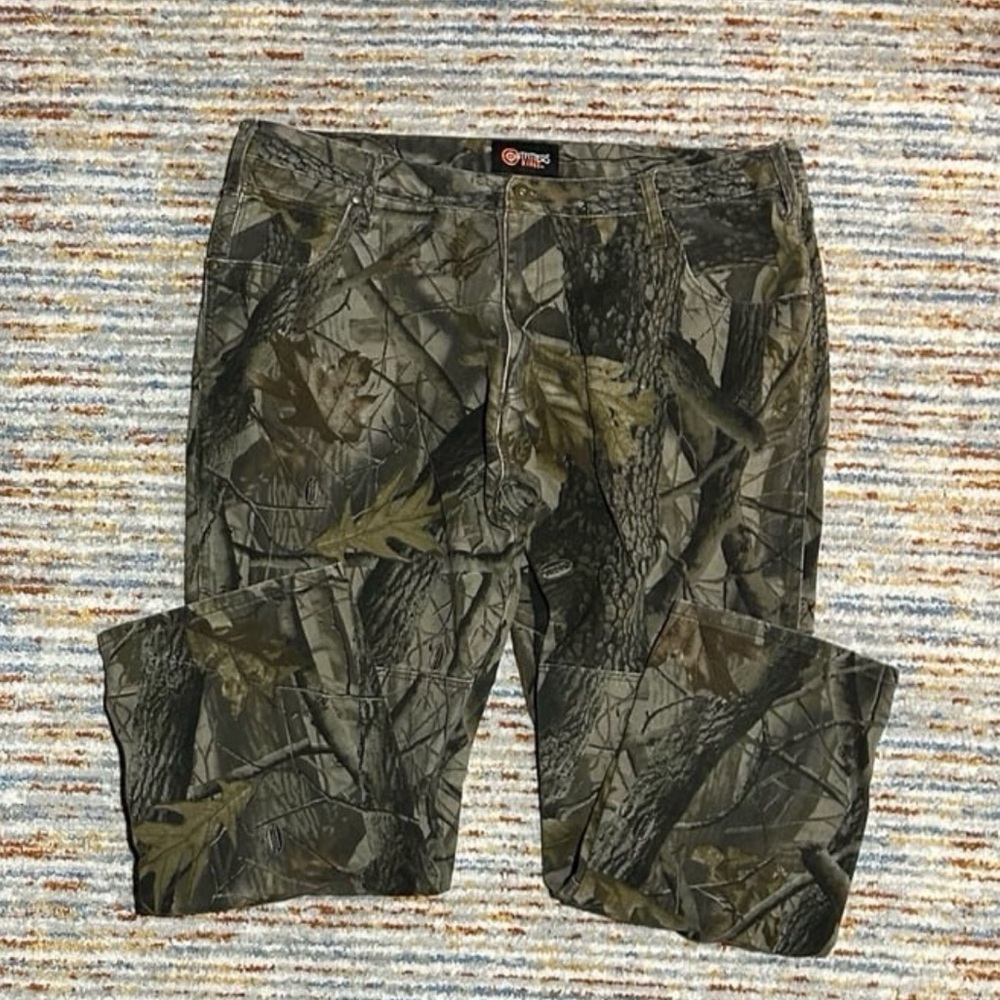 Baggy Realtree Double Knee Camo Cargo Pants